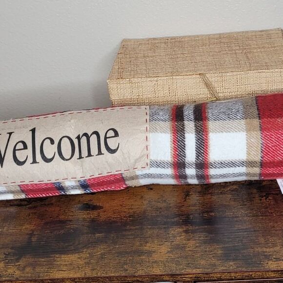 Elements Fabric 'Welcome' Door Draft Stopper - Picture 3 of 8